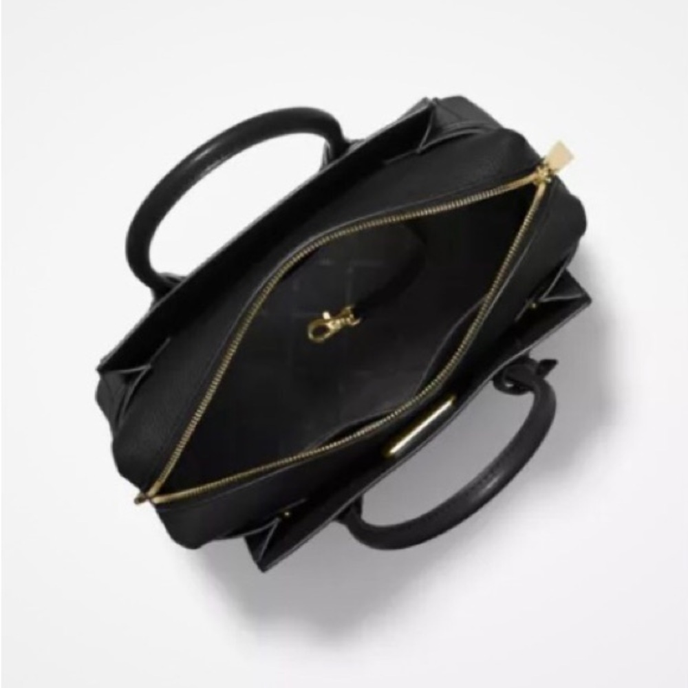 Michael Kors Mercer Handbag Black Leather Purse Crossbody - Picture 5 of 5